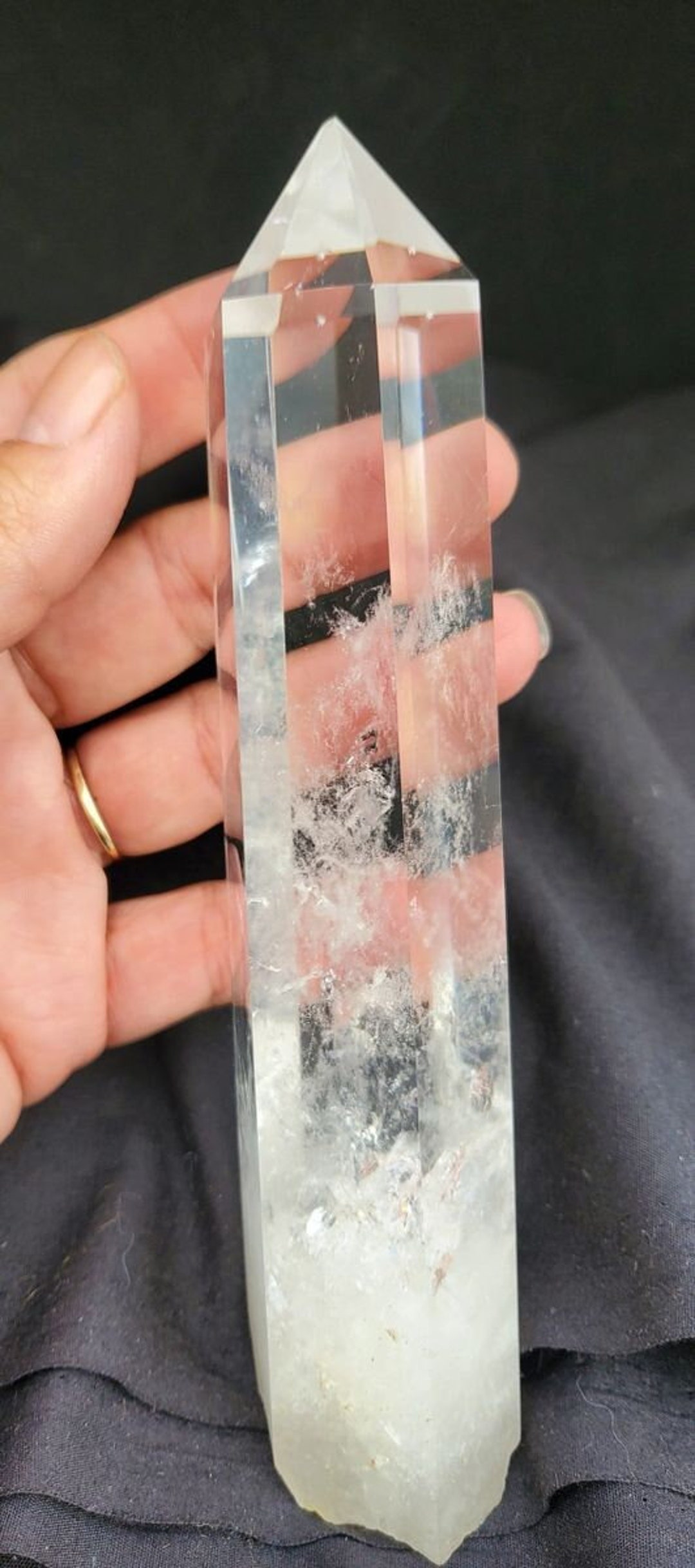 Quartz Root Tips Root Quartz Tower Point With Phantoms 6.5