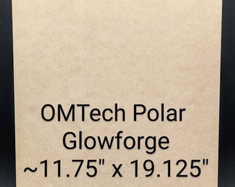 1/8”MDF (3MM) 11.75” x 19.125” - Glowforge, Draftboard, Makeblock, xTool, Mira 5, Omtech Polar, MDF, Laser