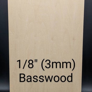 Craft Timber Basswood 3mm X 100mm X 305mm Sheet 