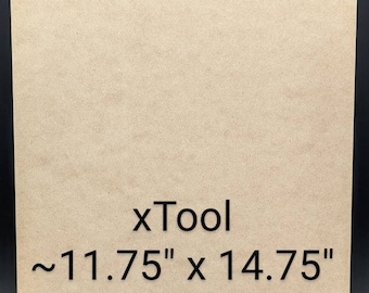 1/8” MDF - 3MM ~12”x15” - 24 or 48 Sheets - Makeblock xTool M1 -  Laser - CNC Woodworking - Draftboard