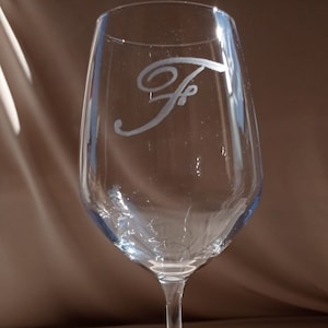 Copa de vino grabada a mano personalizada ? Boda, Aniversario, Regalo de Cumpleaños | Hecho en Italia