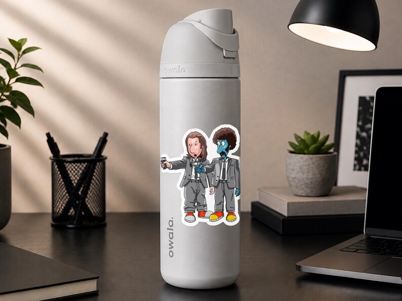 Doug Pulp Fiction Sticker | Skeeter Cartoon Mashup image 3