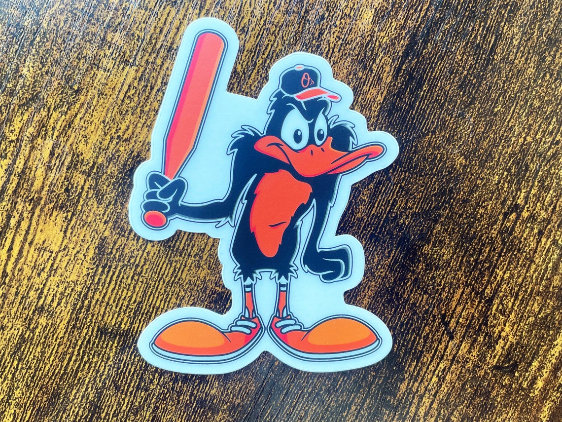 Baltimore Orioles Sticker Daffy Duck Sticker Looney Tunes Etsy