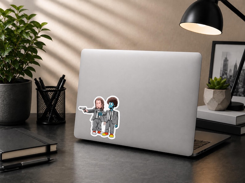 Doug Pulp Fiction Sticker | Skeeter Cartoon Mashup image 2