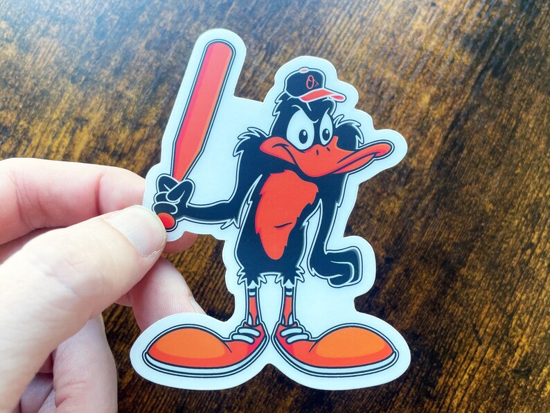 Baltimore Orioles Sticker Daffy Duck Sticker Looney Tunes Etsy
