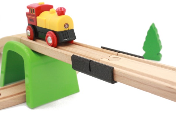 Trains en bois, Aiguillage triple pour train en bois - lot de 2