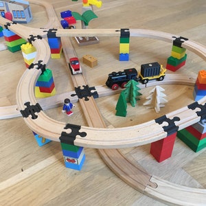 10 Brio Duplo-Adapter kompatibel mit Ikea Lillabo Thomas Melissa Lidl Bild 3