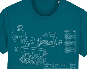 Locomotief biologisch T-shirt