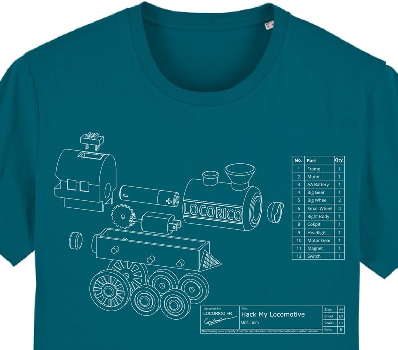 Locomotive Organic T-Shirt image 1