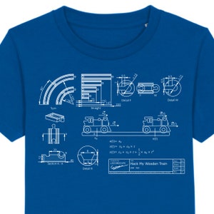 Wooden Trains Theme Organic T-Shirt