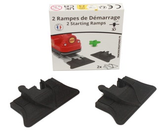 Trackscreations - Rampe De Démarrage Compatible Duplo - Set De 2 Rampes Imprimées En 3D En France, PLA Biosourcé, Dès 3 Ans