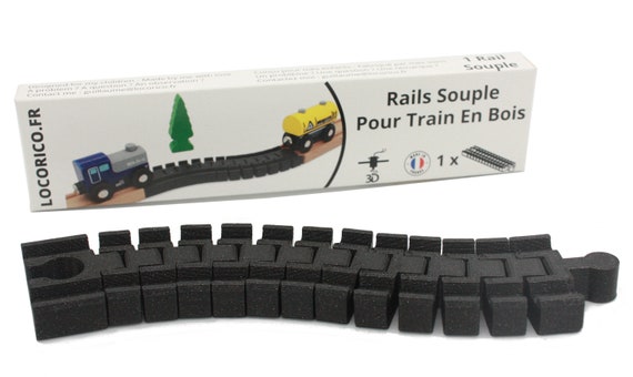 Rail souple et flexible pour Train en Bois compatible Brio Ikea