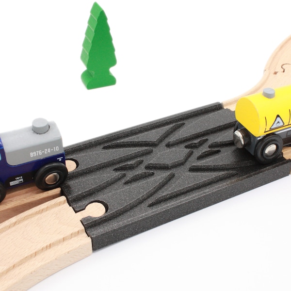 2-way interchange rail for Wooden Train compatible Brio Ikea Lillabo ...