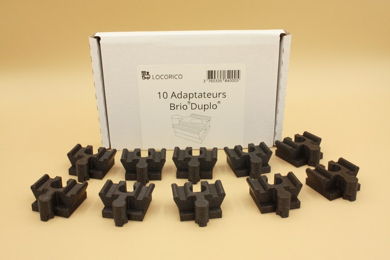 10 Brio Duplo-Adapter kompatibel mit Ikea Lillabo Thomas Melissa Lidl Bild 8