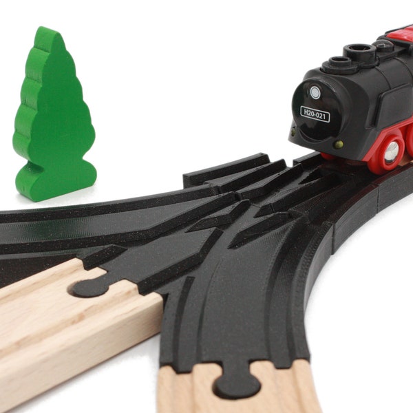 Removable Triple Switch for Wooden Train Compatible Brio Ikea Lillabo