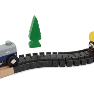 Soft and flexible rail for wooden train compatible Brio Ikea Lillabo Thomas Melissa Lidl