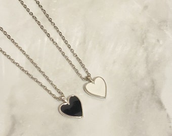 Gojo + Geto Matching Heart Necklaces <3