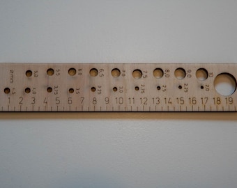 Naaldformaat hout breien