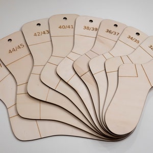 Sockboards Set 30-47 Sock Tensioner Sock Template