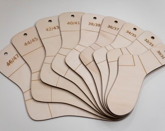 Sockboards Set 30-47 Sokspanner Sok Sjabloon