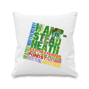 Alan Kitching London Series Hampstead Heath Cotton Cushion Cover