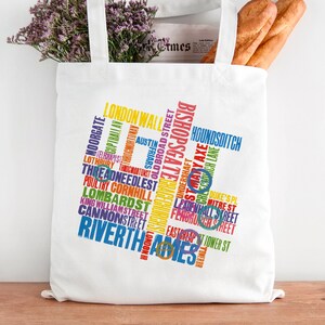 Alan Kitching London Series Bishopsgate Cotton Tote Bag