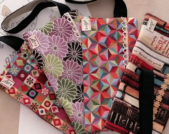 Accessories - Pochette in gobelin fabric for handbag or wrist made by hand