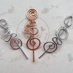 Bijoux - Handmade Hair Clips in Aluminum Wire
