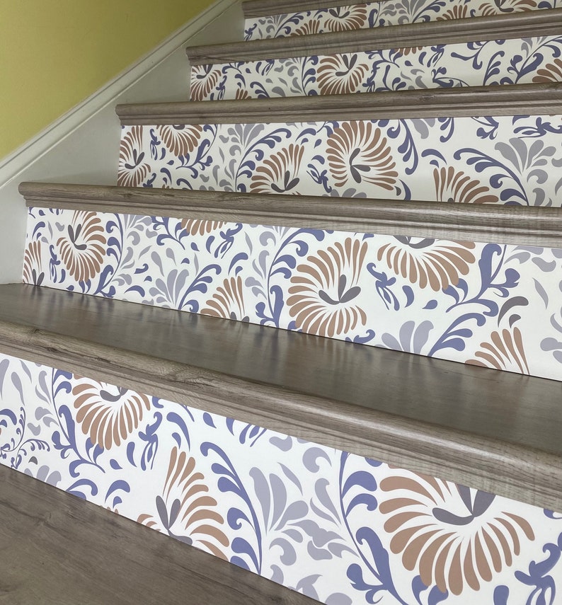Peel and Stick Wallpaper Stair Riser Decal Removable Stickers Etsy