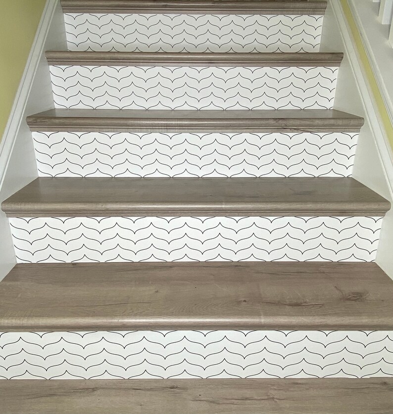Peel and Stick Wallpaper Stair Riser Decal Removable Stickers Etsy