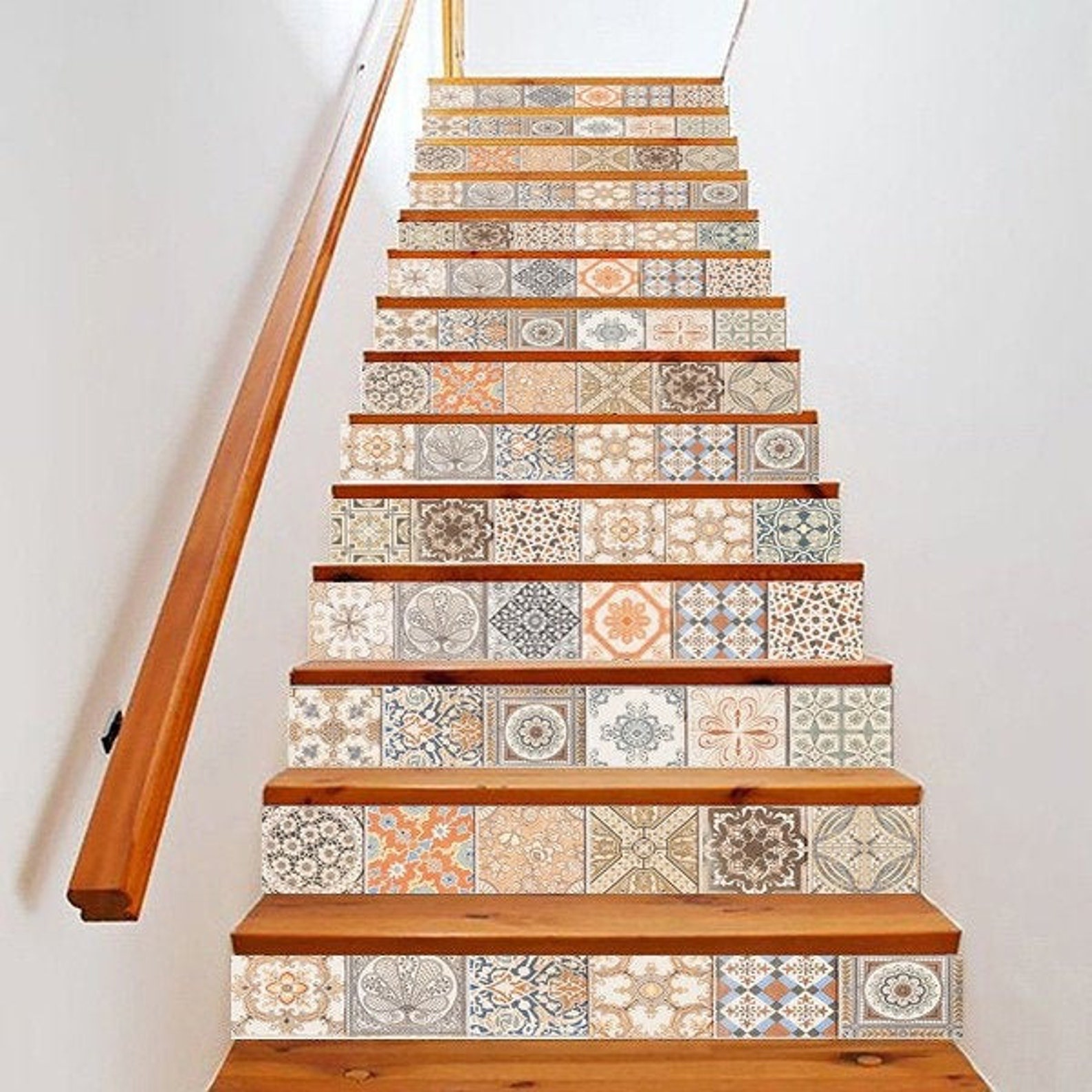 Peel and Stick Wallpaper Stair Riser Decal Removable Stickers Etsy