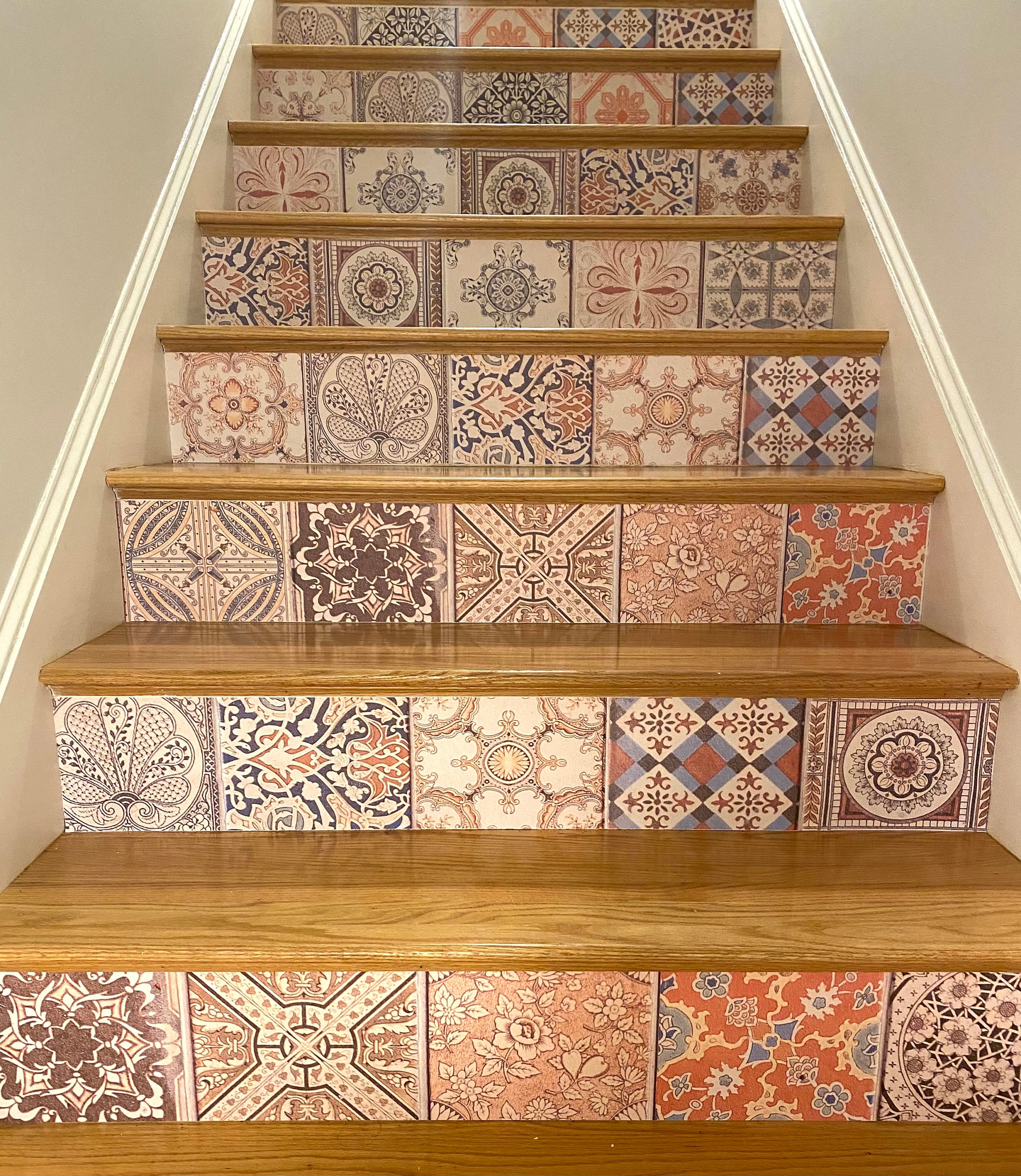 Peel and Stick Wallpaper Stair Riser Decal Removable Stickers Etsy