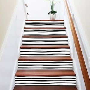Peel and Stick Wallpaper Stair Riser Decal Removable Stickers for Stairs Cut to Order