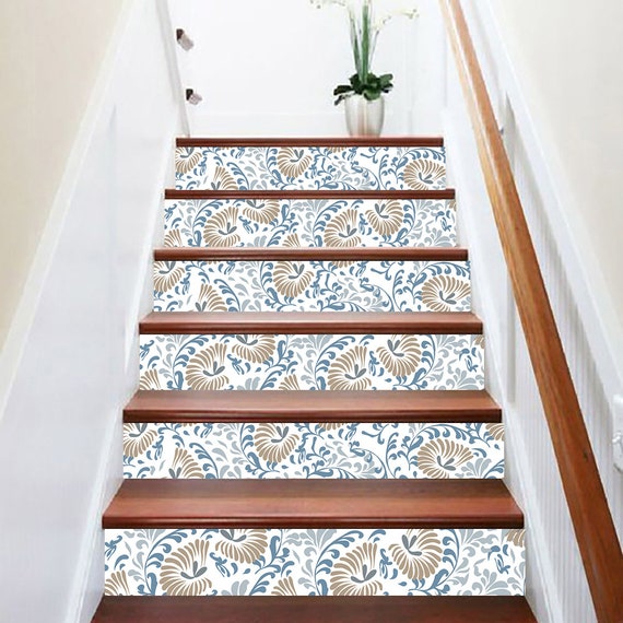 Peel and Stick Wallpaper Stair Riser Decal Removable Stickers for