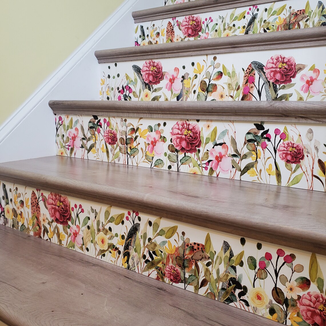 Peel and Stick Wallpaper Stair Riser Decal Removable Stickers Etsy