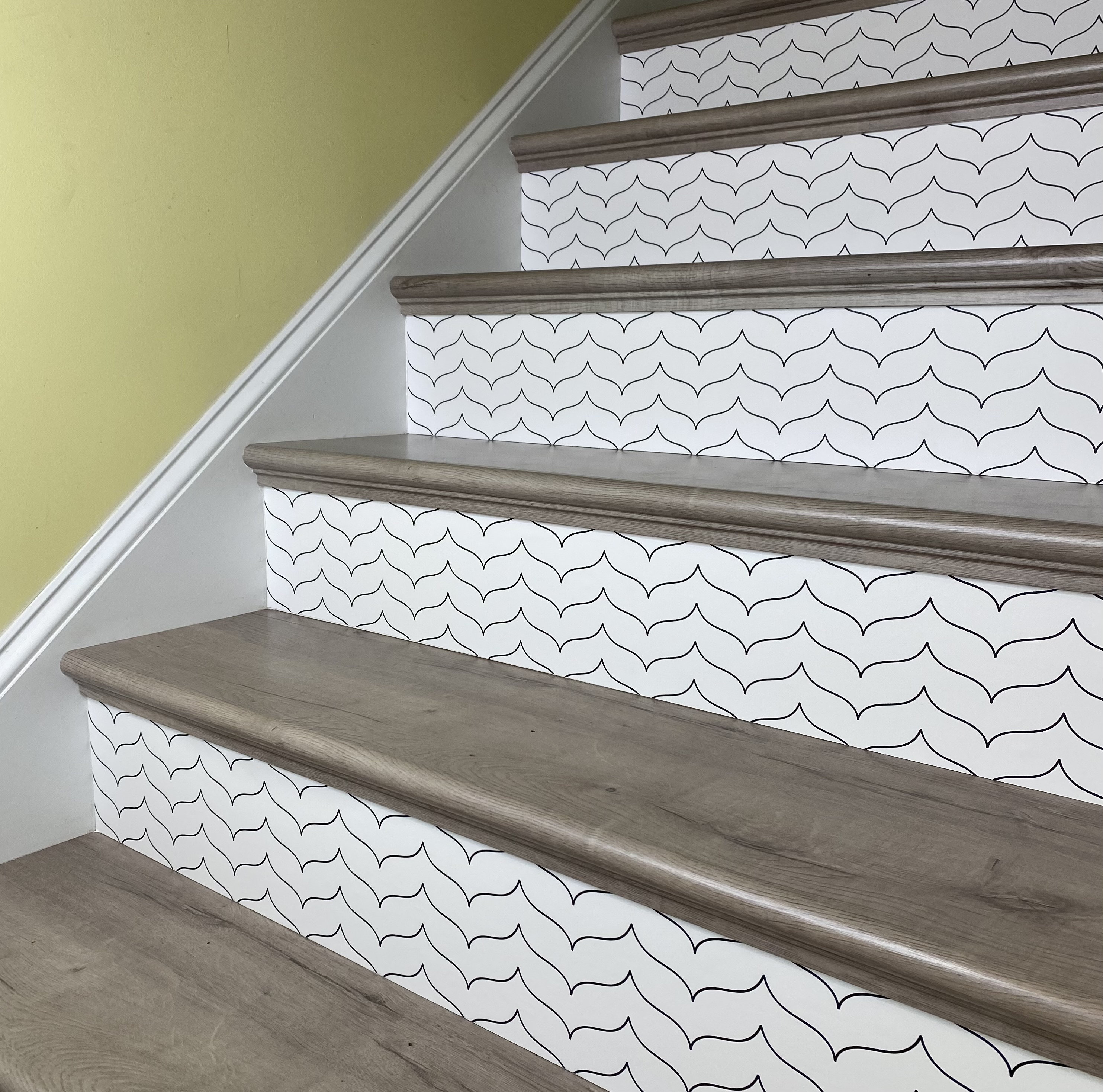 Peel and Stick Wallpaper Stair Riser Decal Removable Stickers Etsy