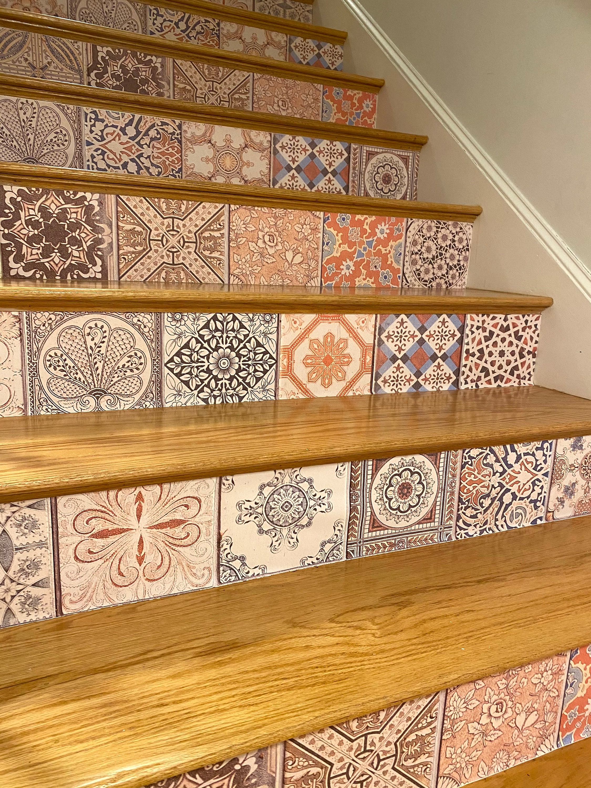 Peel and Stick Wallpaper Stair Riser Decal Removable Stickers Etsy