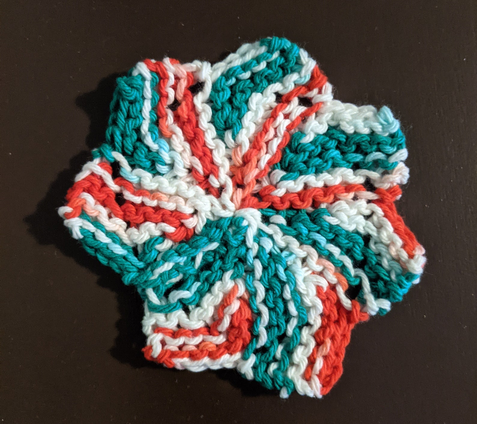 Festive Hand Knitted Coasters Set of 4 Ecofriendly Gift Etsy