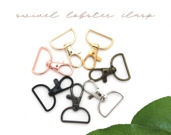 Laiton massif Homard Fermoirs Swivel Snap Hook Key Chain Ring Holder Hook H169 Laiton massif Homard Fermoirs Swivel Snap Hook Key Chain Ring Holder Hook H169
