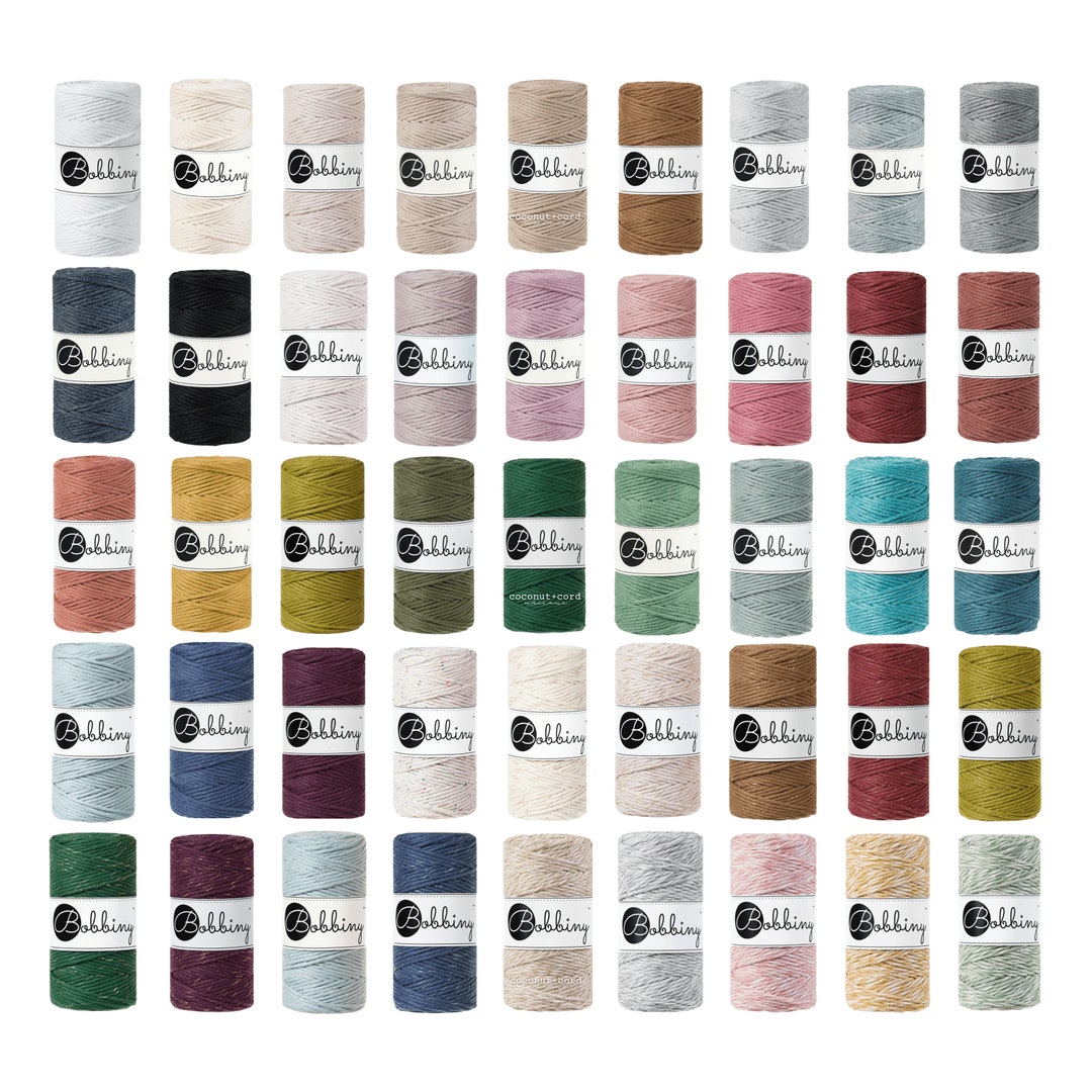 3mm Single Macrame Cord • 79 Colours • 5, 10, 25, 50, 100 Meters ...