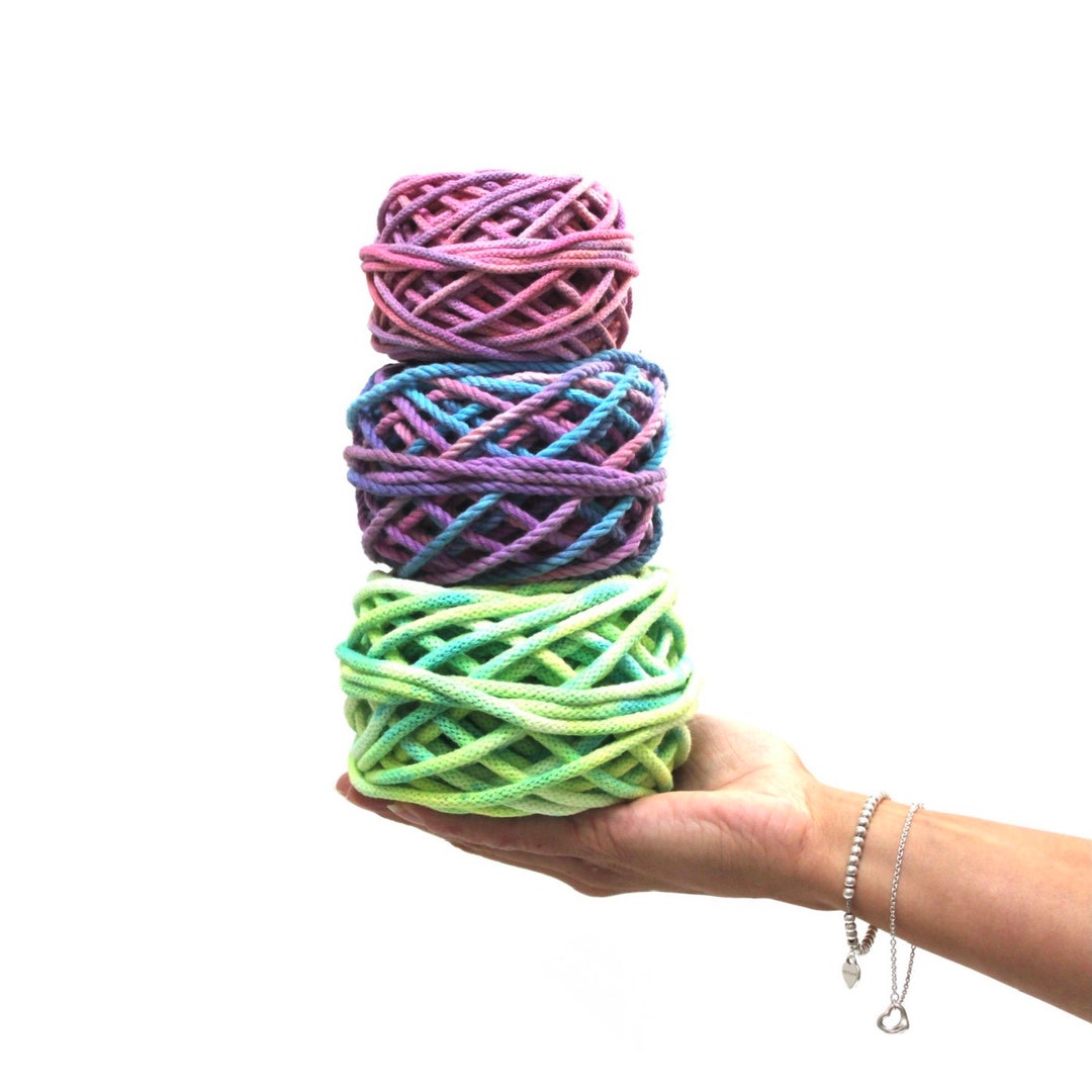 Tiedye Macrame Cord 3mm 5mm Braided Various Lengths Etsy