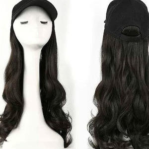 Baseball cap wigs