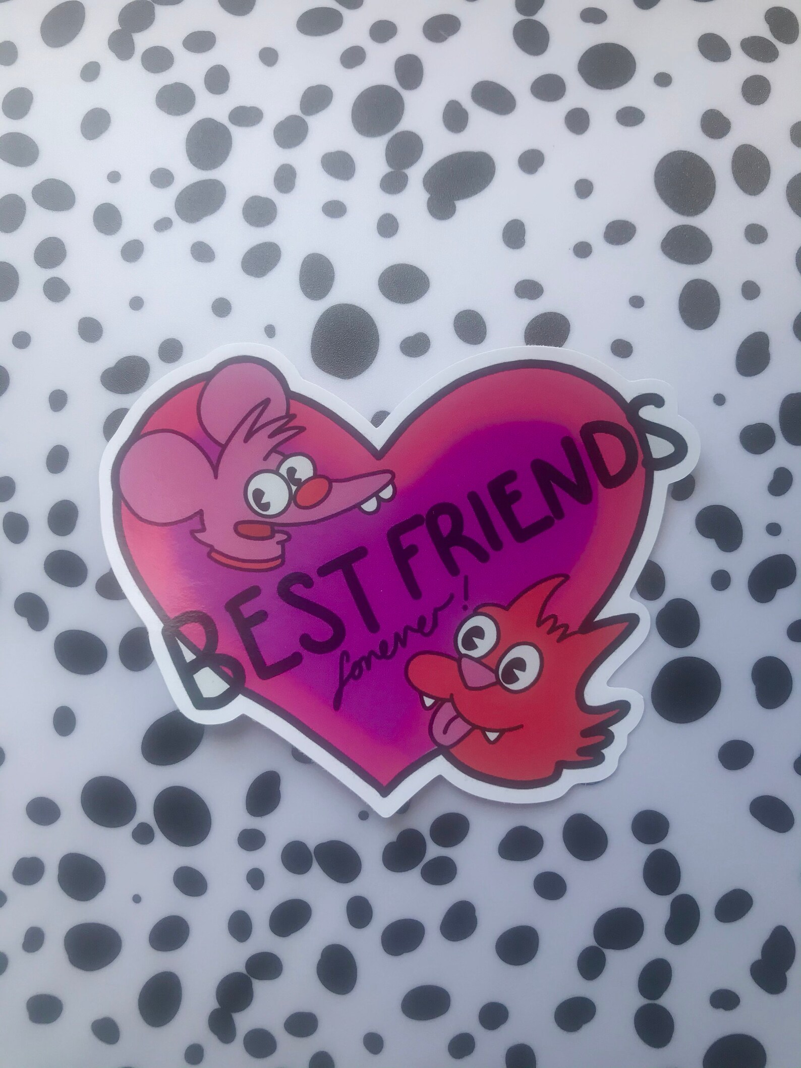 Itchy And Scratchy Best Friends 10cm Vinyl Sticker Etsy UK