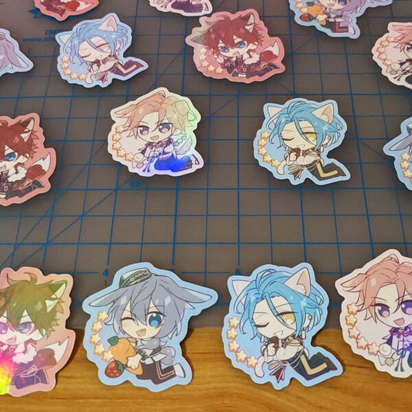 Enstars Crazy:B 2" Holographic Vinyl Stickers