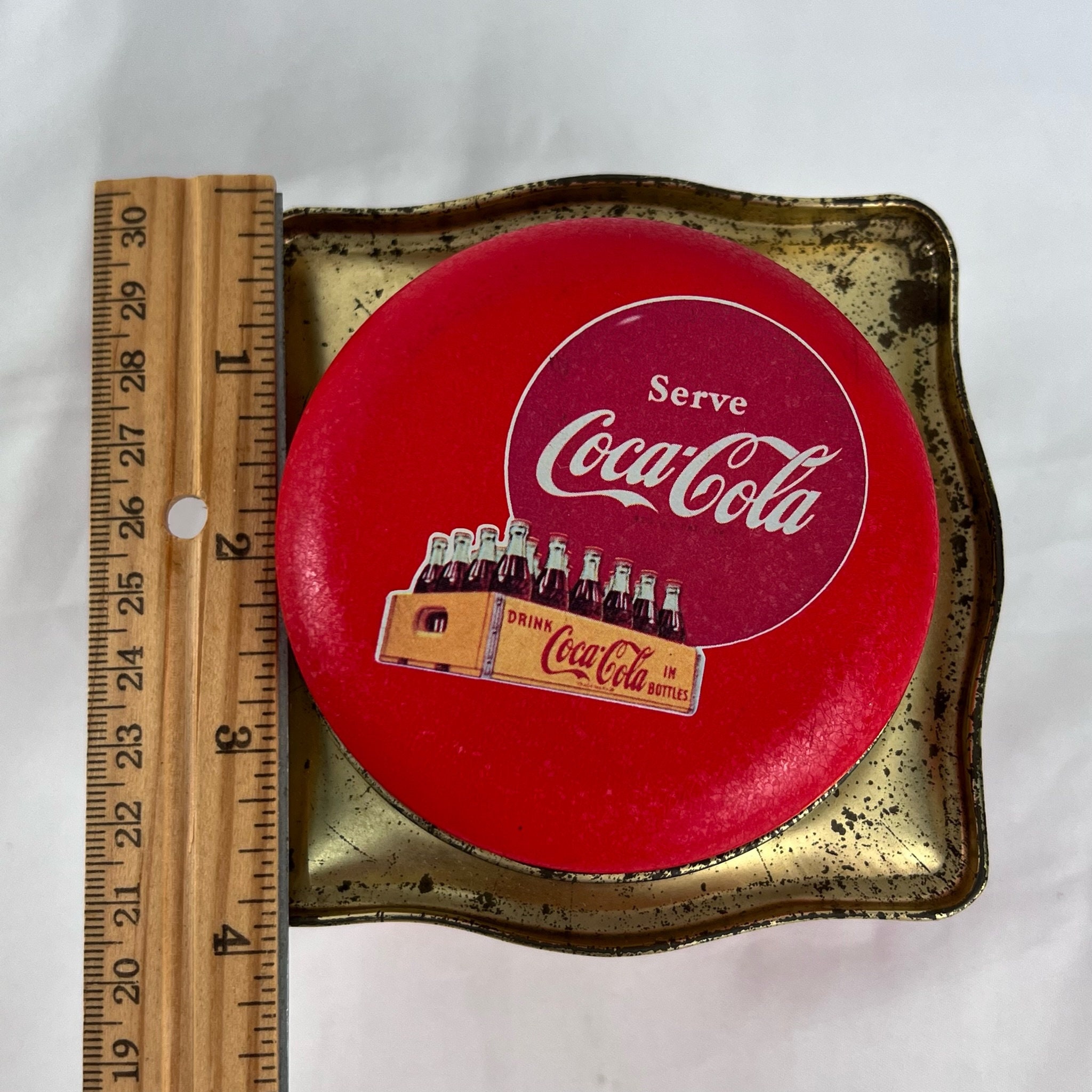 Vintage 1992 Coca Cola Small Tin Container by the Tin Box Company of