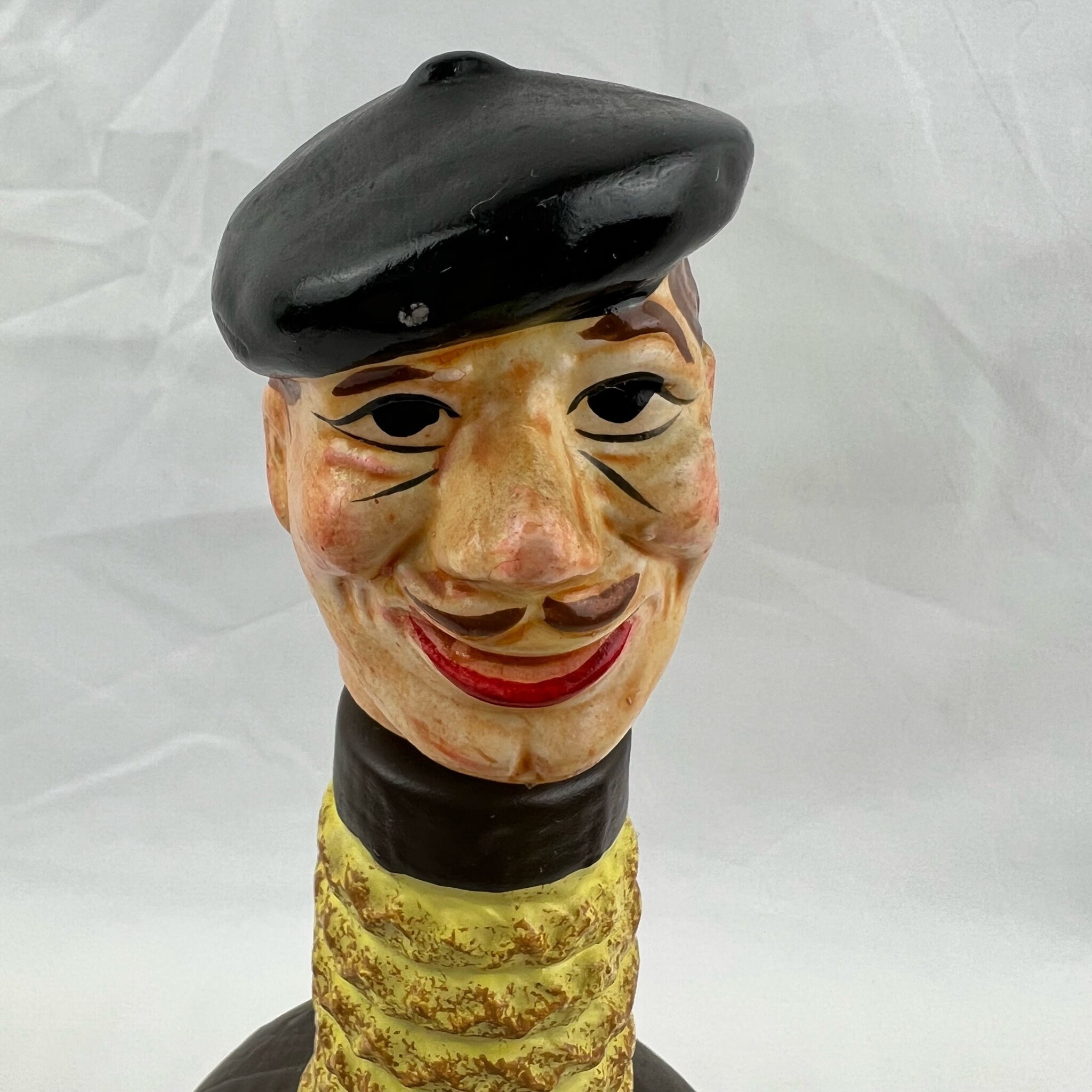 Vintage Figural Decanter Bottle French Parisan Man Made in Japan