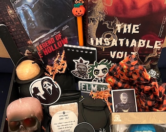 Goth Horror Self-Care Box Girlfriend Wife: Spooky Halloween Mystery Gift. Valloween