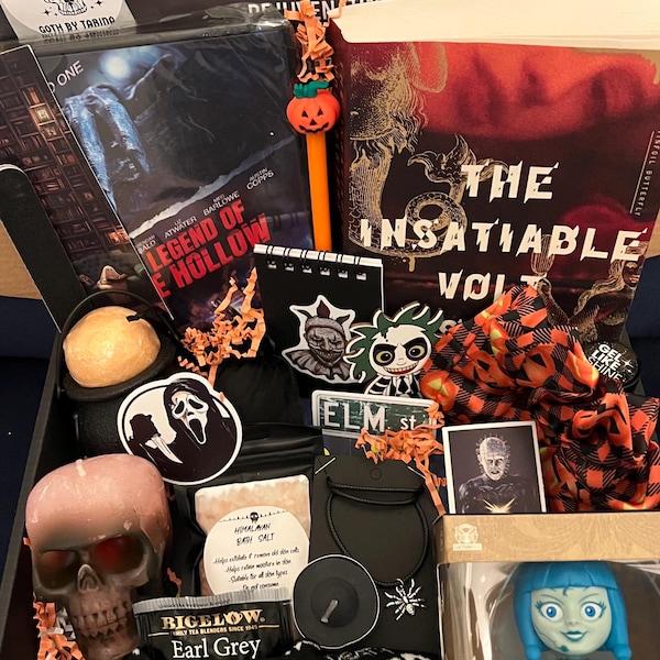 Gothic Horror Self-Care Box Freundin Frau: Gruseliges Halloween Geschenk. Valentine