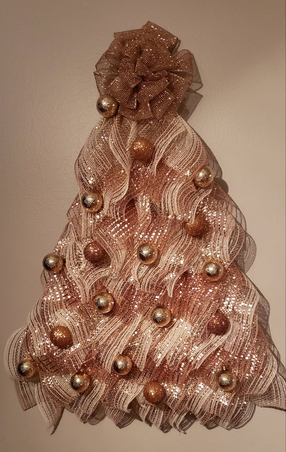 Rose Gold Christmas Tree Etsy