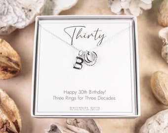 30th Birthday Necklace, 30th Birthday Gifts, 30th Necklace, 30th Birthday Daughter, 30th Birthday Granddaughter, 30th Birthday Jewelry
